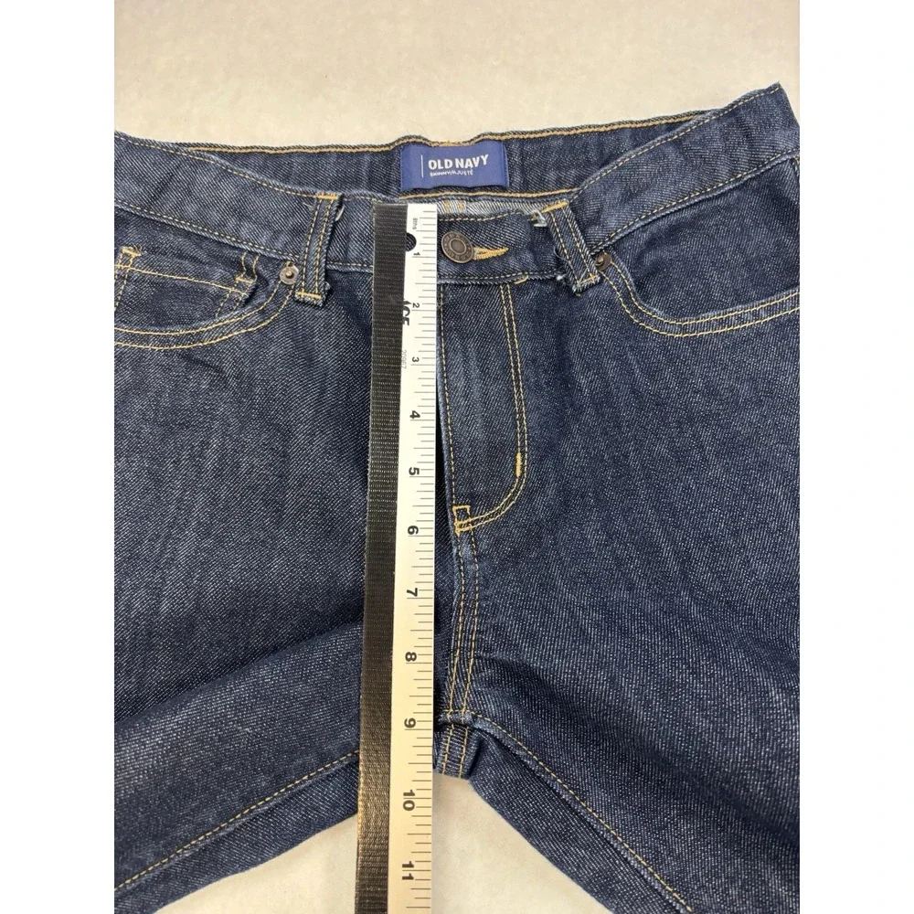 Old Navy Girls 14R Dark Wash Adjustible‎ Waist Skinny Jeans Classic Essential